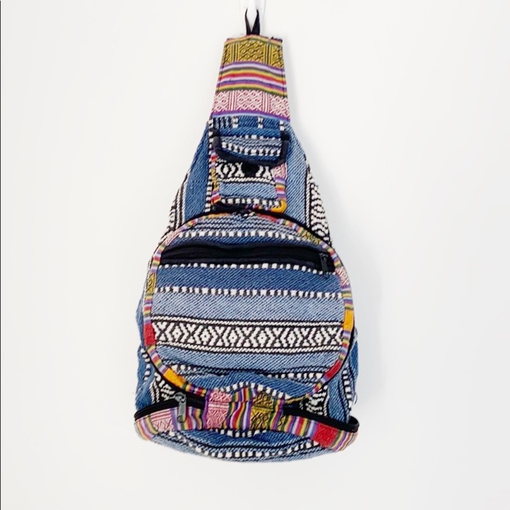 Boho Hippie Festival Convertible Backpack Handbag